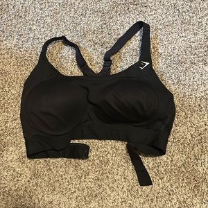 Black Gymshark sports bra. Size large. Smoke free home